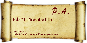 Pál Annabella névjegykártya